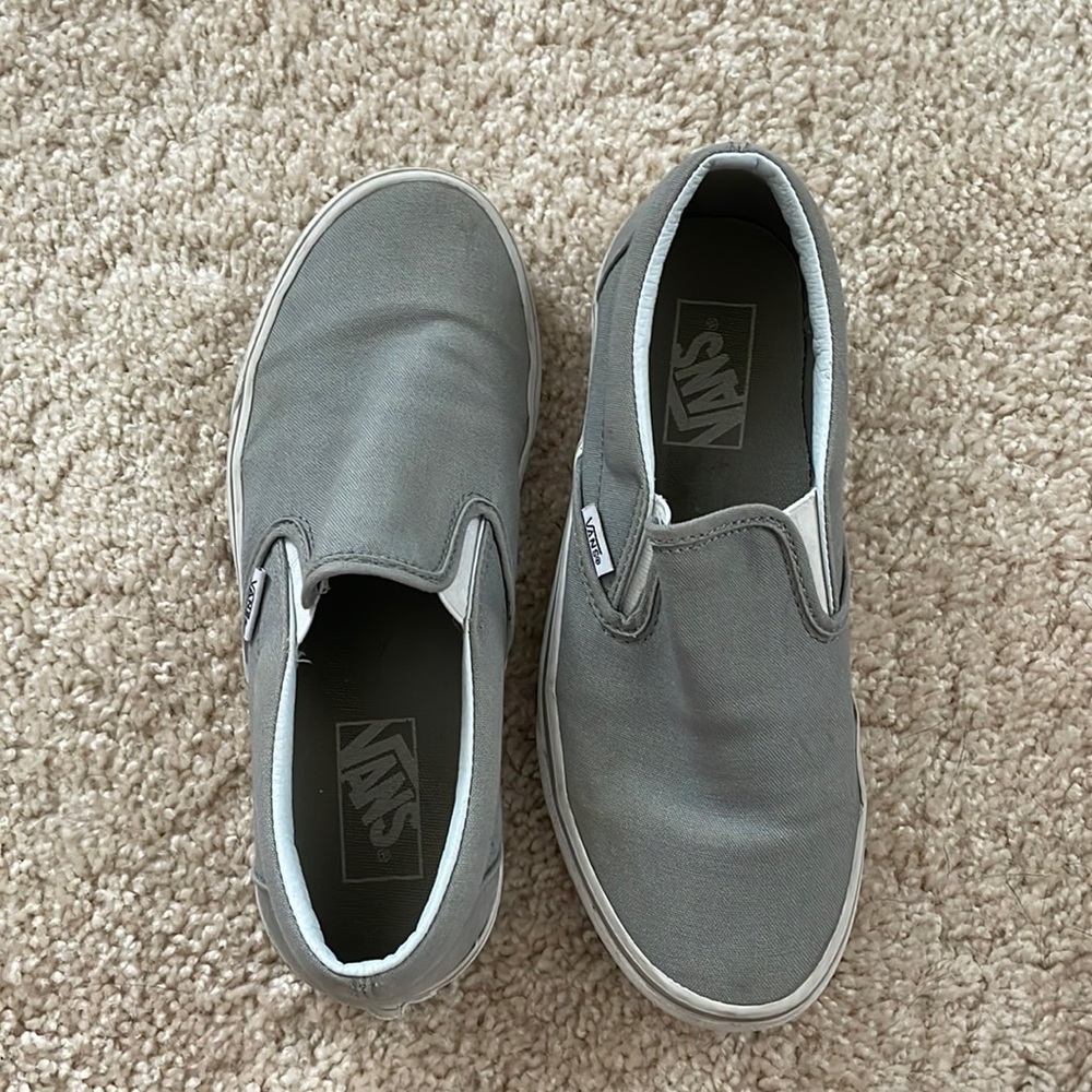 Grey slip on Vans